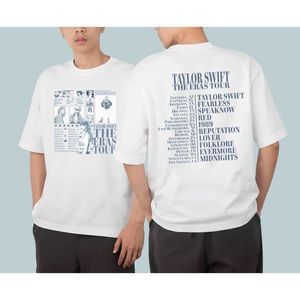 Eras Tour Themed Concert Graphic 2 Sided Vintage Style Fan T-Shirt